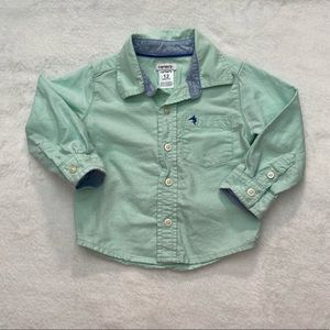 Carter’s Mint Green Dress Shirt. Size 12 Months.